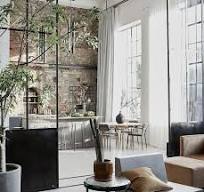 gordijnen woonkamer industrieel