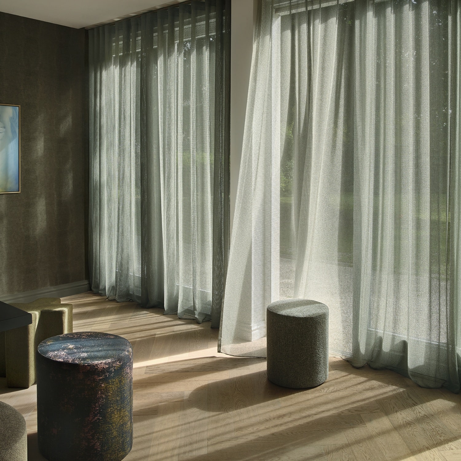 gordijnen landelijke stijl woonkamer