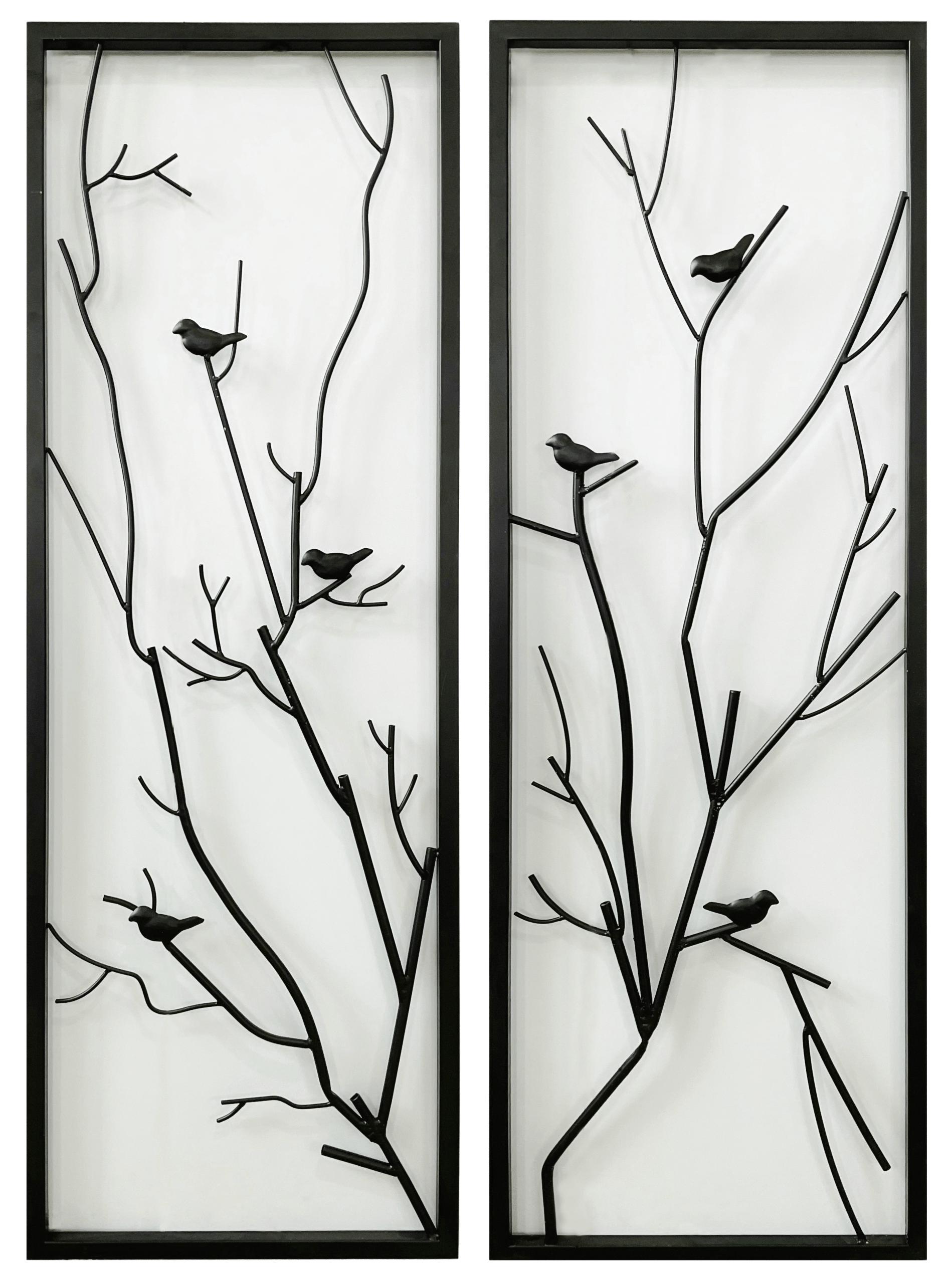 wanddecoratie metaal zwart